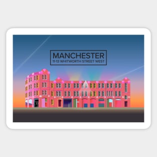 This is The Hacienda in Manchester Sticker